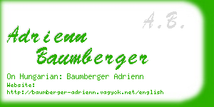 adrienn baumberger business card